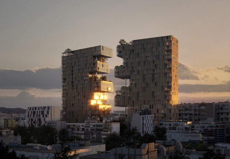 Ndarja, le nouveau bâtiment de Tirana : entre modernité et nature